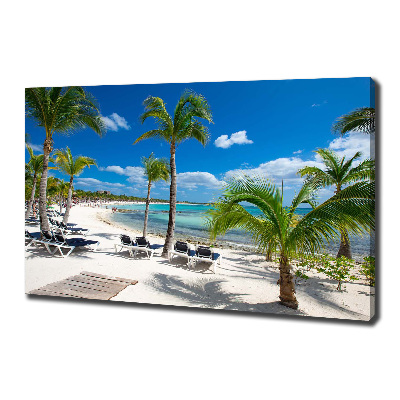 Canvas wall art Maldives beach