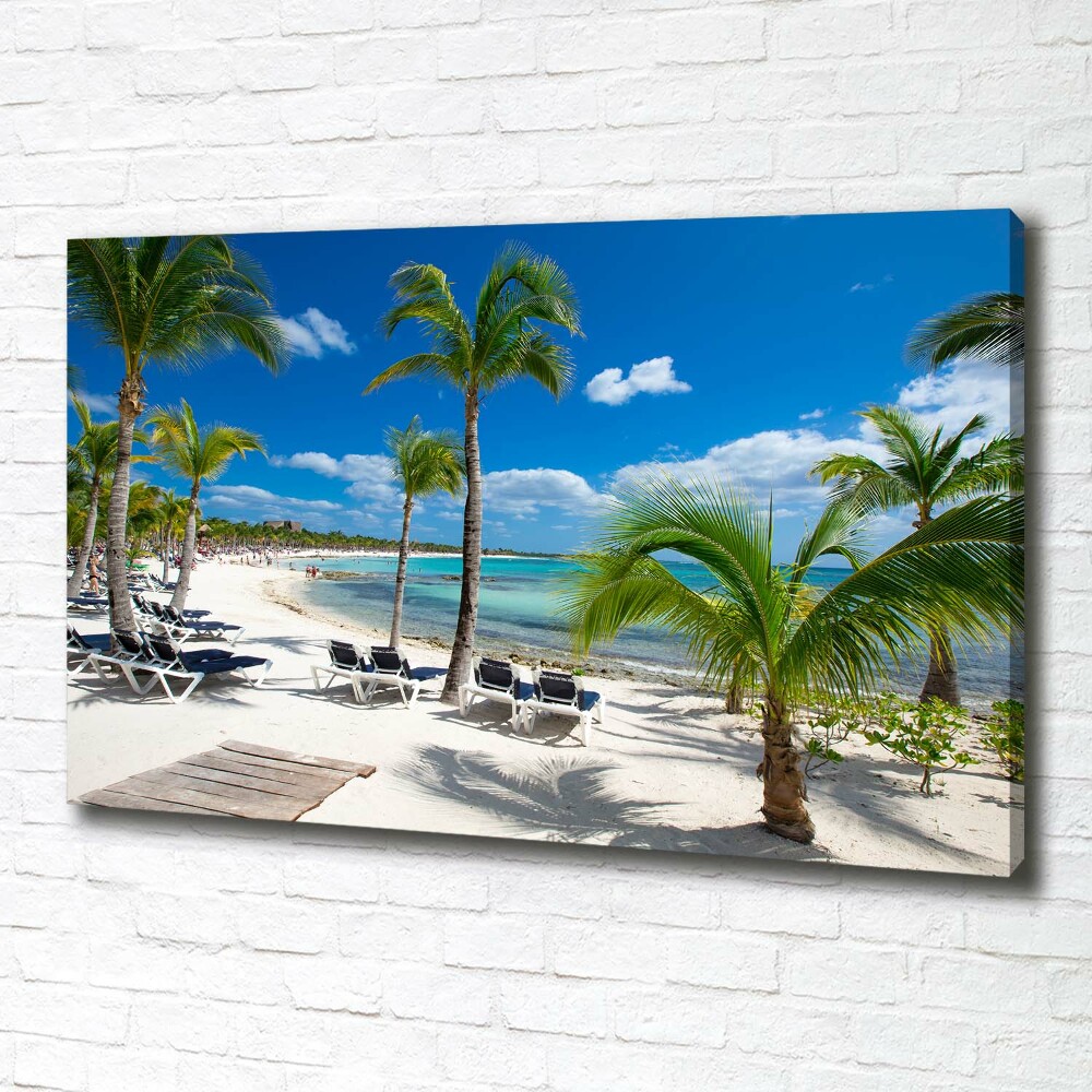 Canvas wall art Maldives beach