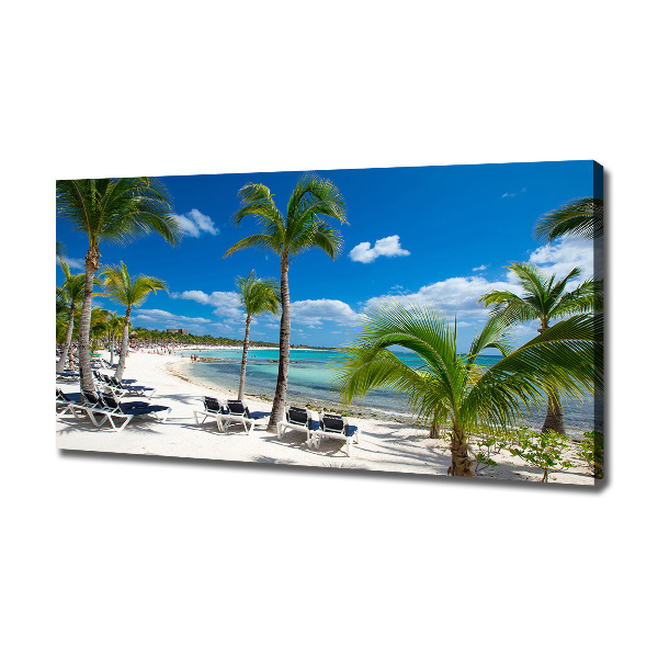 Canvas wall art Maldives beach