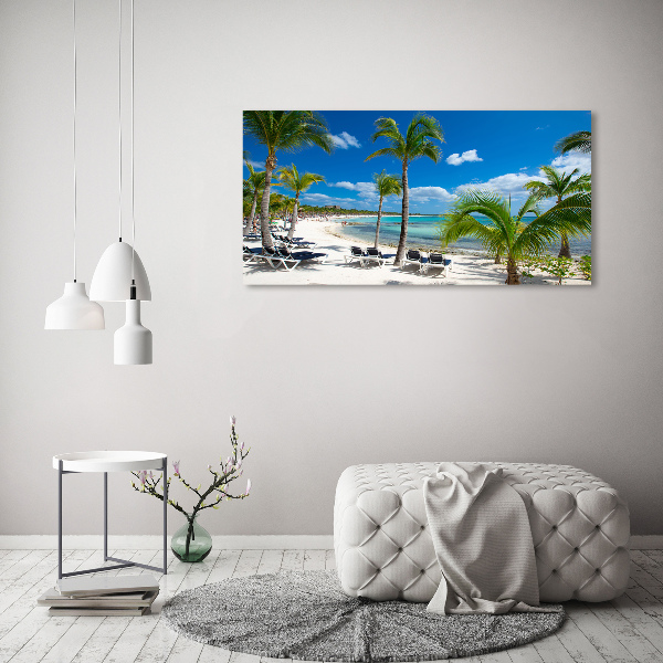 Canvas wall art Maldives beach