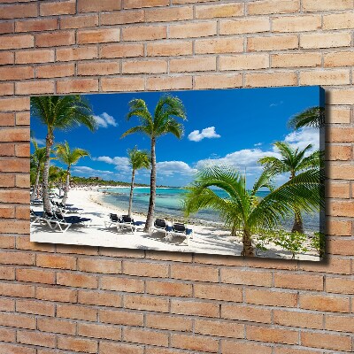 Canvas wall art Maldives beach