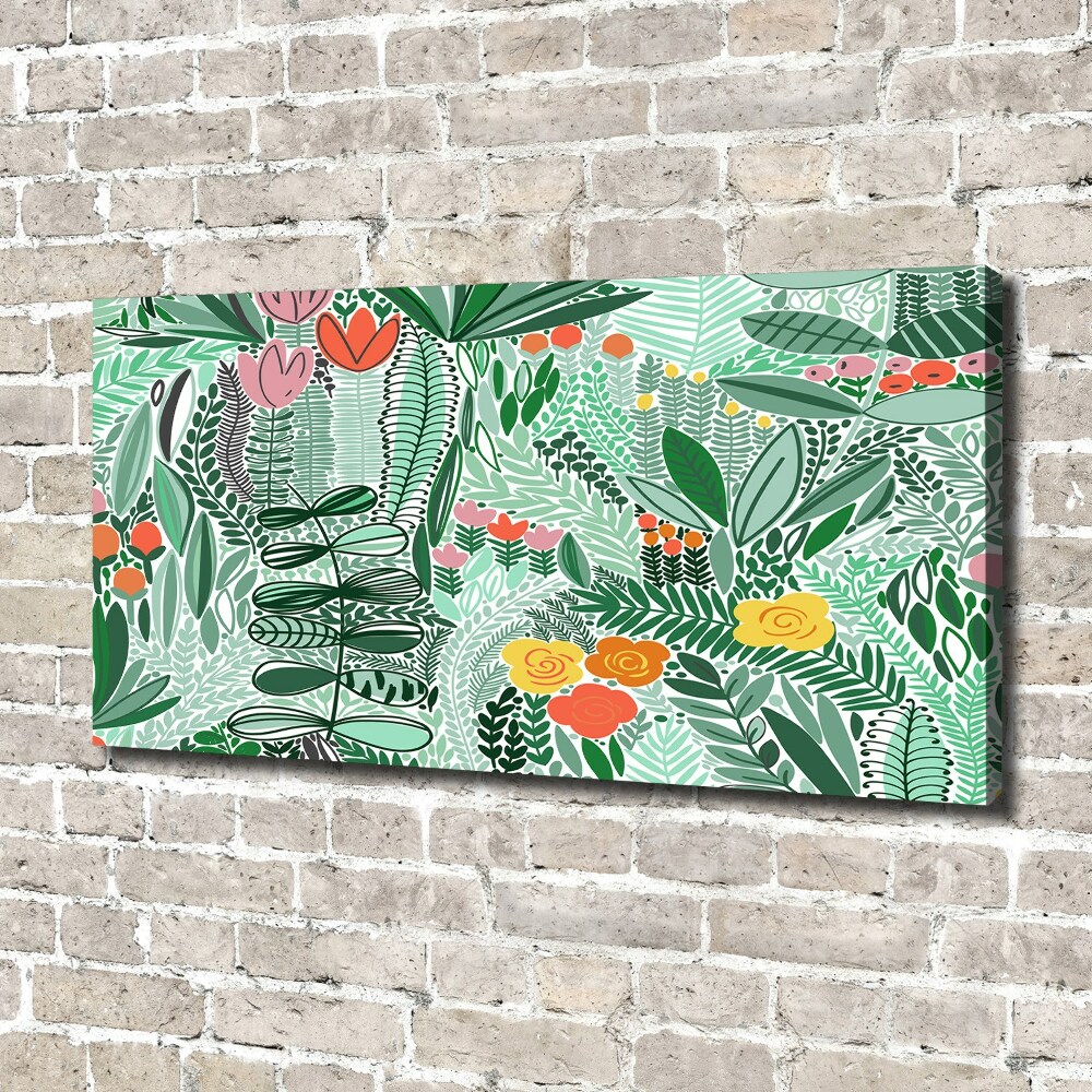 Canvas wall art Floral pattern