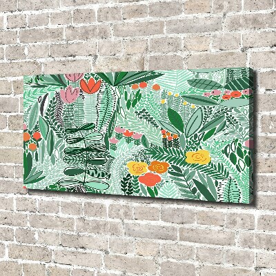 Canvas wall art Floral pattern