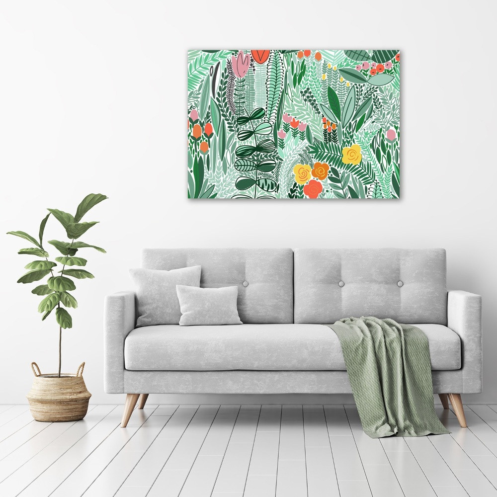 Canvas wall art Floral pattern