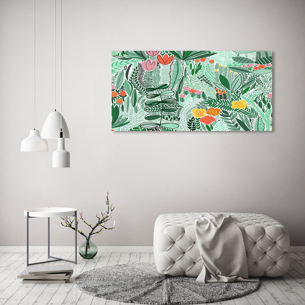 Canvas wall art Floral pattern