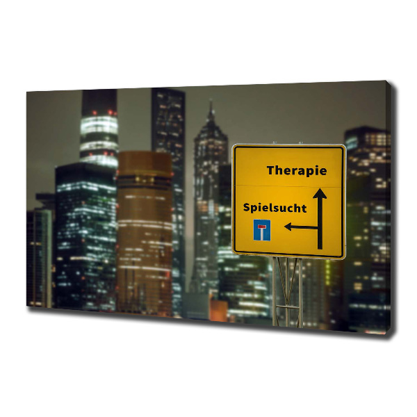 Canvas wall art City therapy