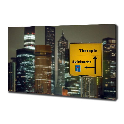 Canvas wall art City therapy