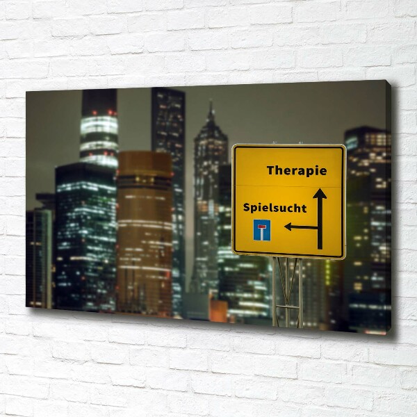 Canvas wall art City therapy