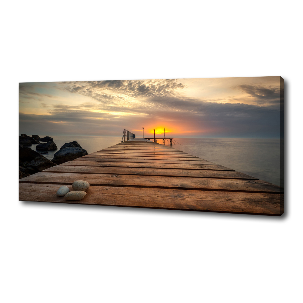 Canvas wall art Wooden pier