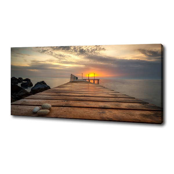 Canvas wall art Wooden pier