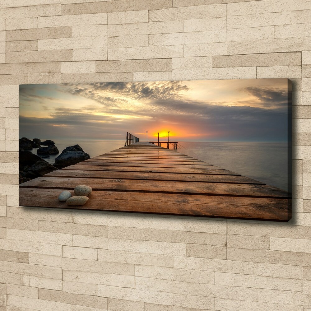 Canvas wall art Wooden pier