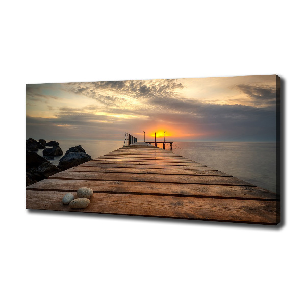 Canvas wall art Wooden pier