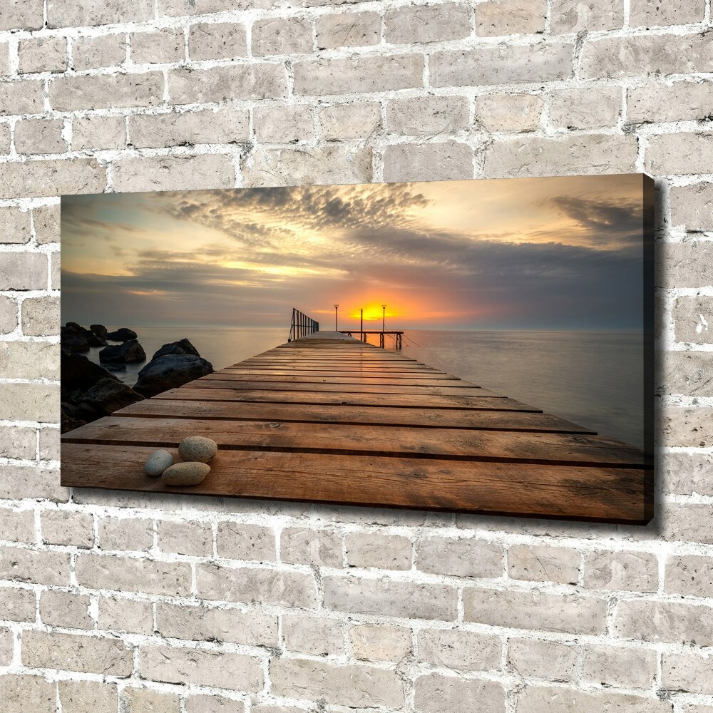 Canvas wall art Wooden pier