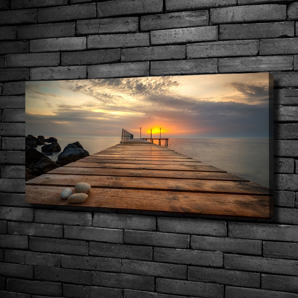 Canvas wall art Wooden pier