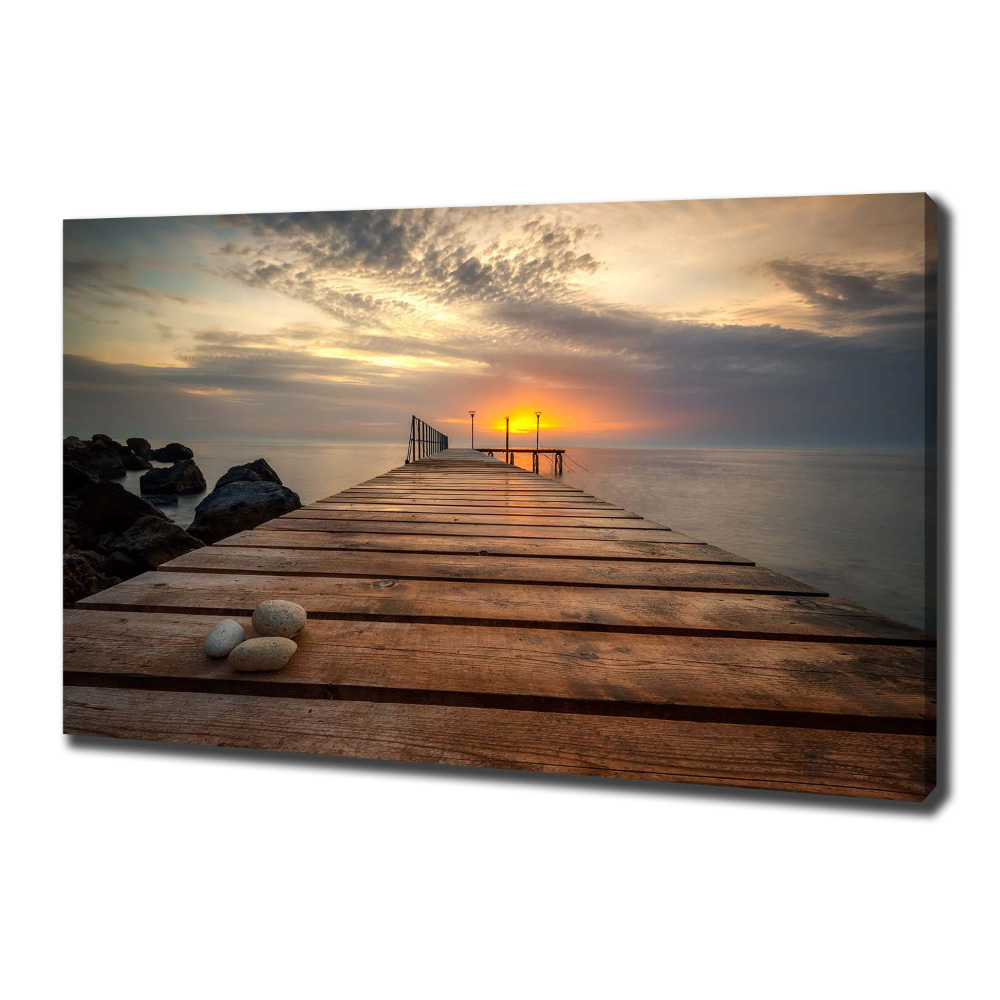 Canvas wall art Wooden pier