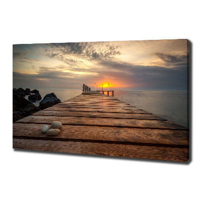 Canvas wall art Wooden pier