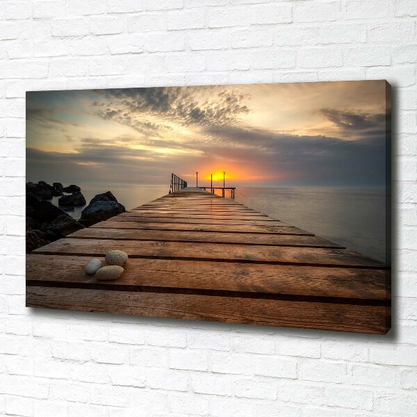 Canvas wall art Wooden pier