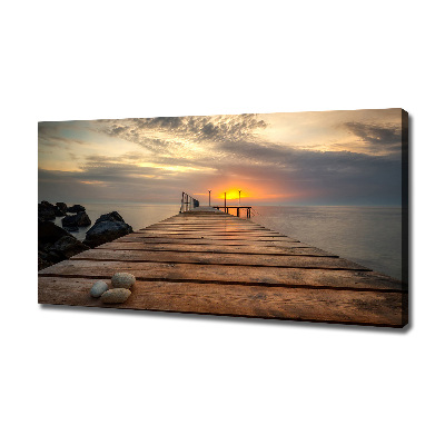 Canvas wall art Wooden pier