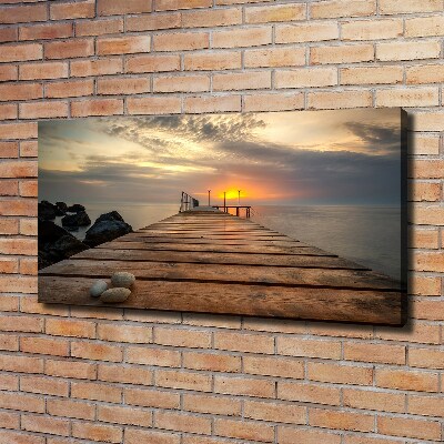 Canvas wall art Wooden pier