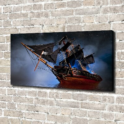 Canvas wall art Pirate ship