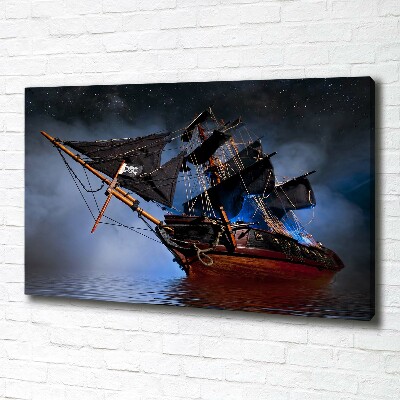 Canvas wall art Pirate ship