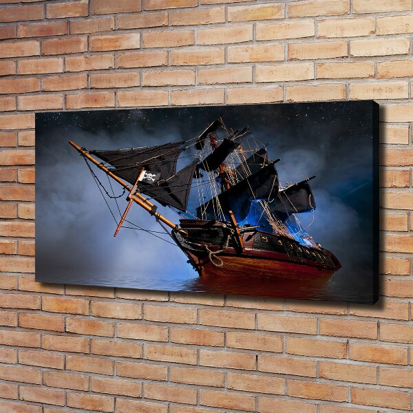 Canvas wall art Pirate ship