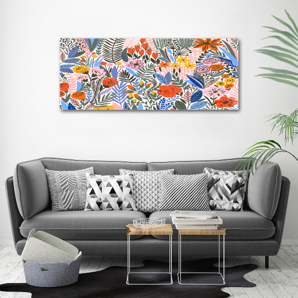 Canvas wall art Floral pattern