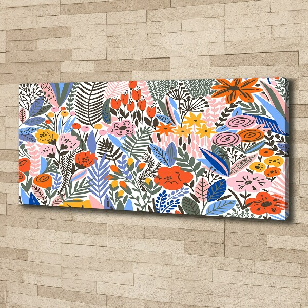 Canvas wall art Floral pattern