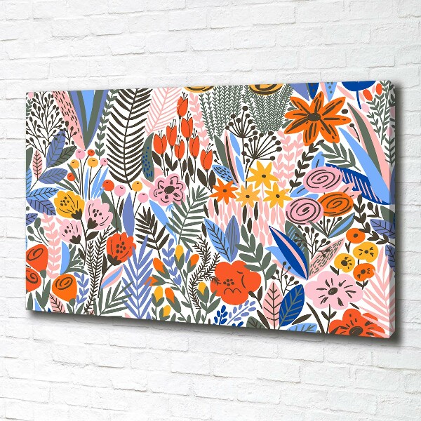 Canvas wall art Floral pattern