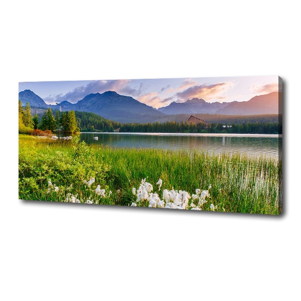 Canvas wall art Lake in the mountains