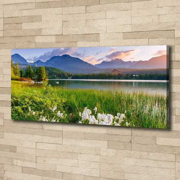 Canvas wall art Lake in the mountains