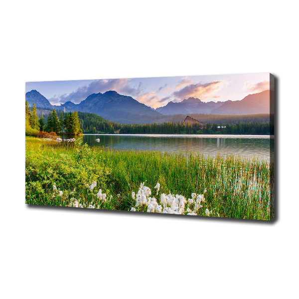 Canvas wall art Lake in the mountains