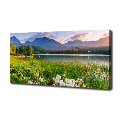 Canvas wall art Lake in the mountains