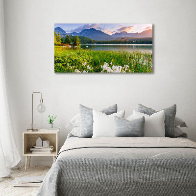 Canvas wall art Lake in the mountains