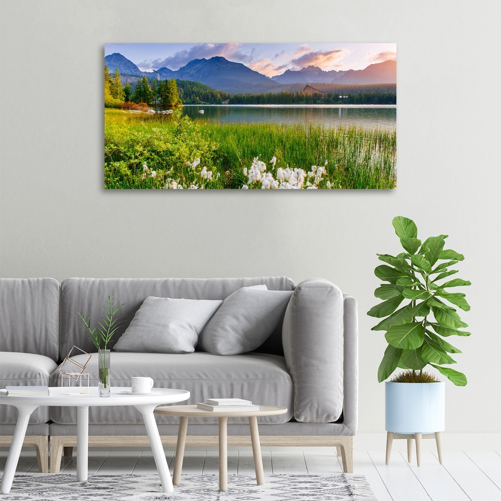 Canvas wall art Lake in the mountains