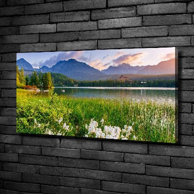 Canvas wall art Lake in the mountains