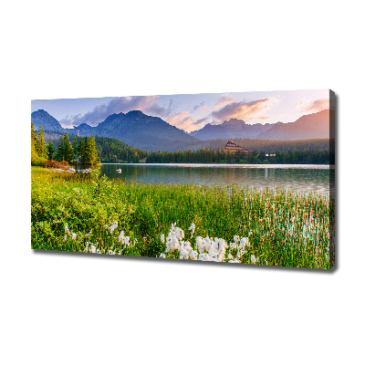 Canvas wall art Lake in the mountains