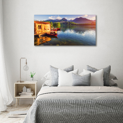 Canvas wall art Lake in the mountains