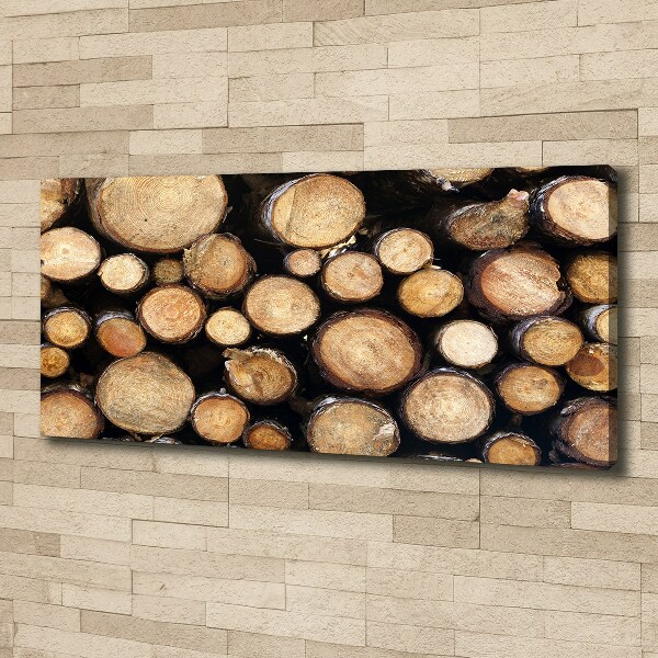 Canvas wall art Logs