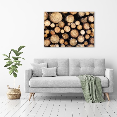 Canvas wall art Logs