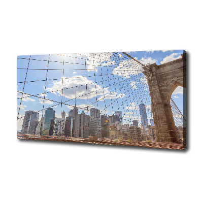 Canvas wall art New York bridge