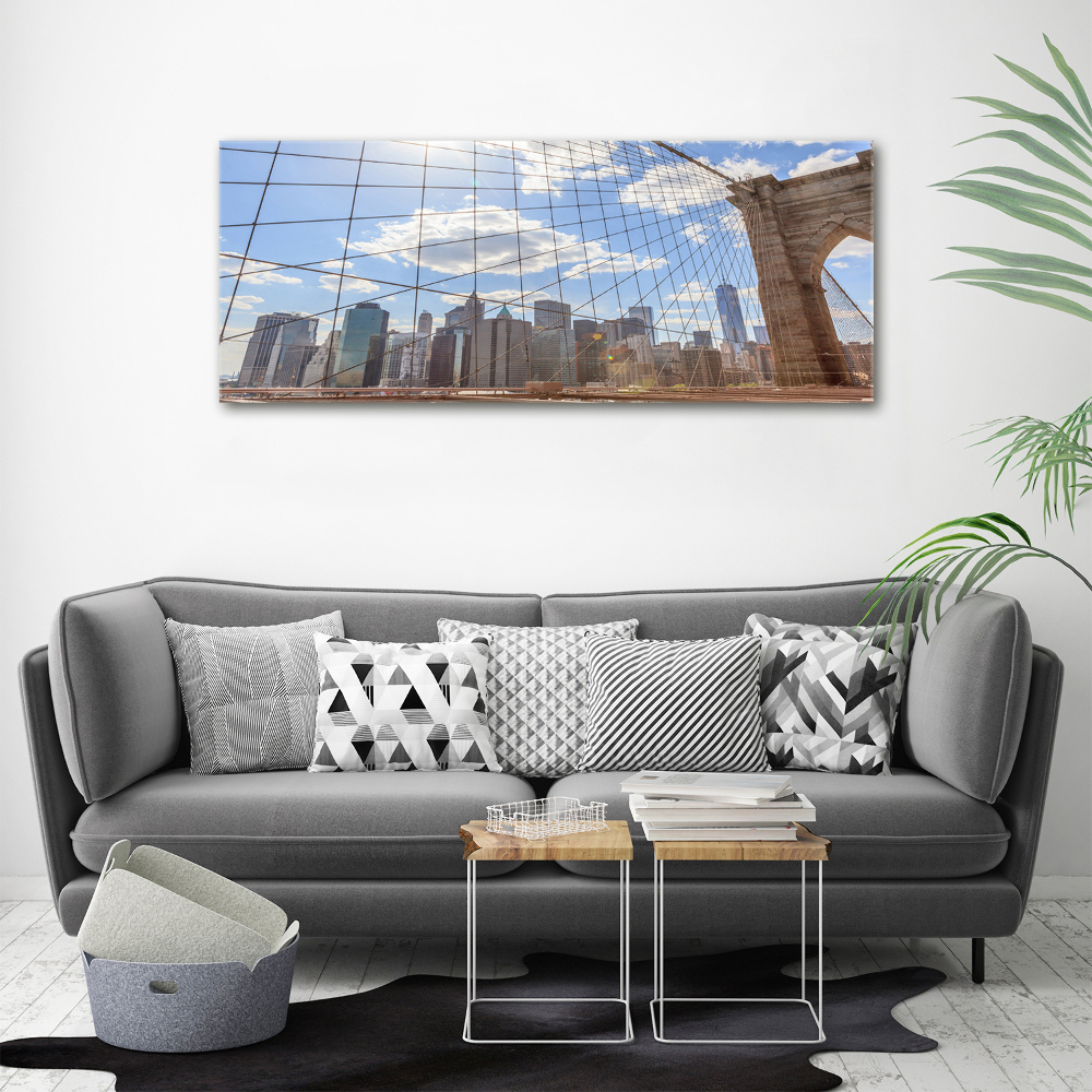 Canvas wall art New York bridge