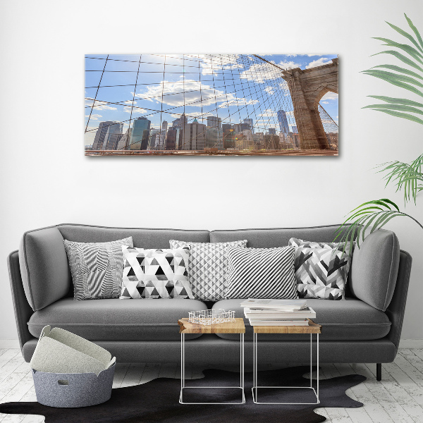 Canvas wall art New York bridge