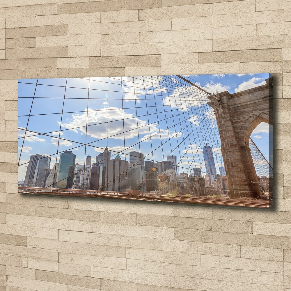 Canvas wall art New York bridge