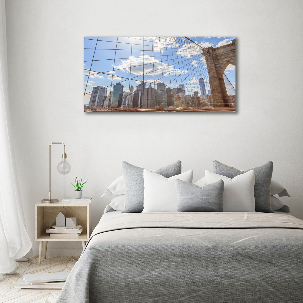 Canvas wall art New York bridge