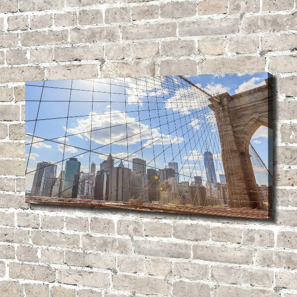 Canvas wall art New York bridge