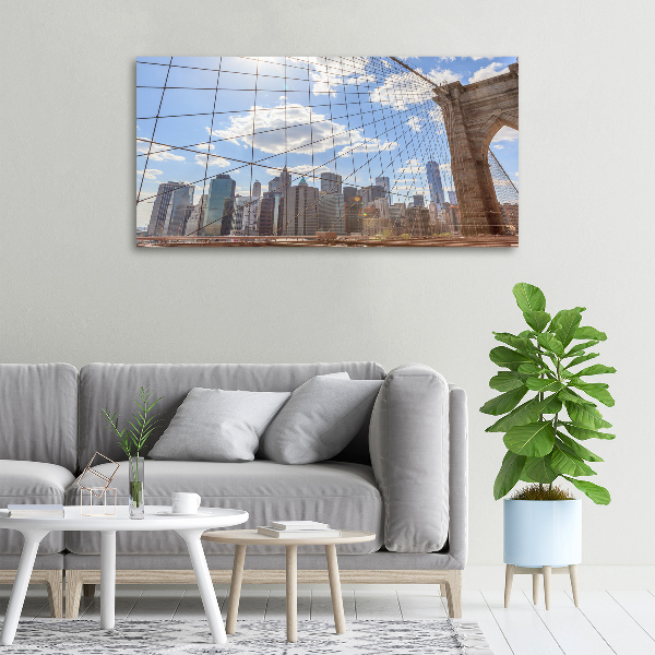 Canvas wall art New York bridge