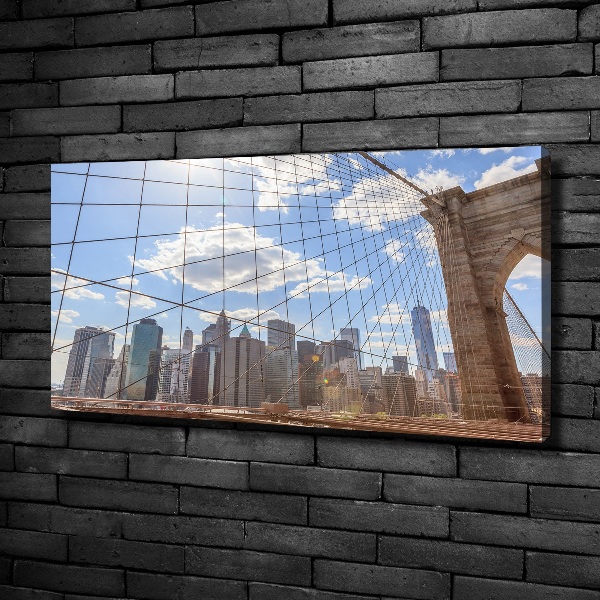 Canvas wall art New York bridge