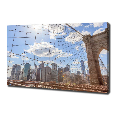 Canvas wall art New York bridge