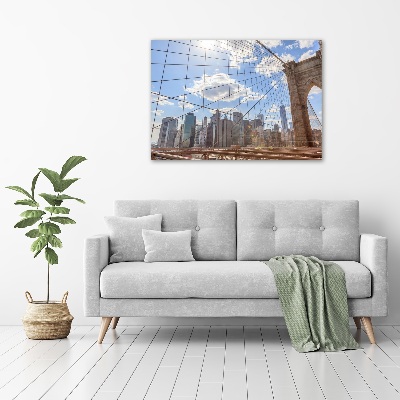 Canvas wall art New York bridge